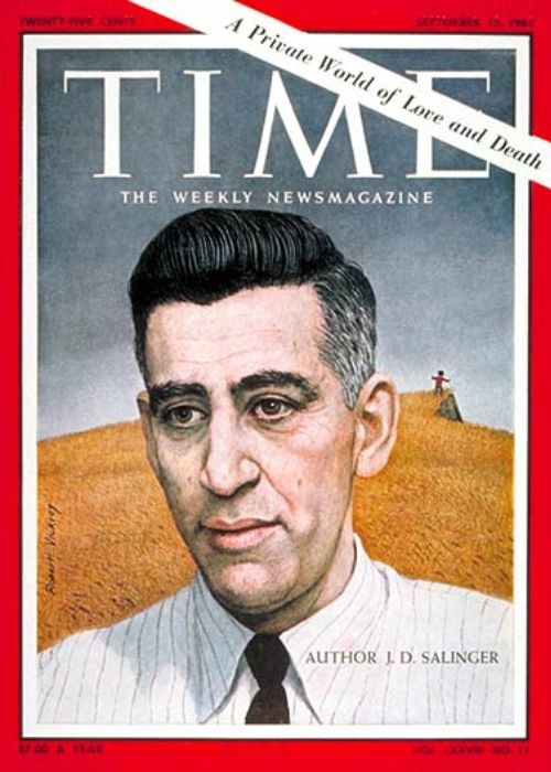 J. D. Salinger seen on the cover of Time Magazine in 1961