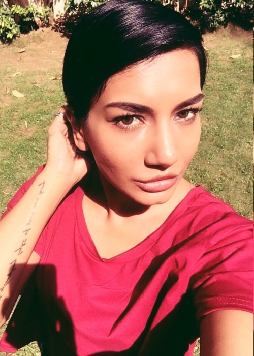 Jayanti Chauhan as seen in a selfie that was taken in December 2017