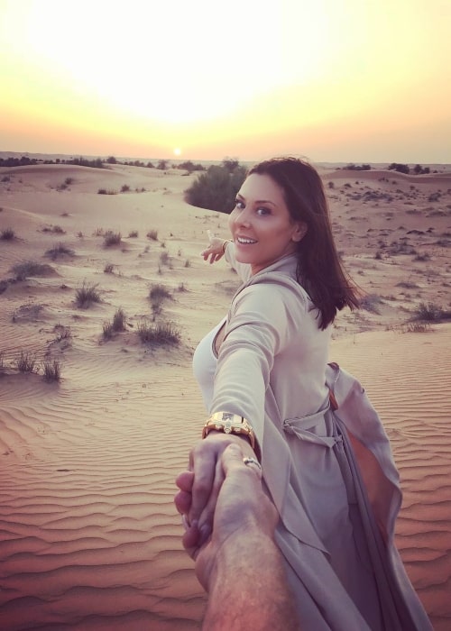 Lauren Kitt as seen in a picture that was taken in April 2018, in United Arab Emirates