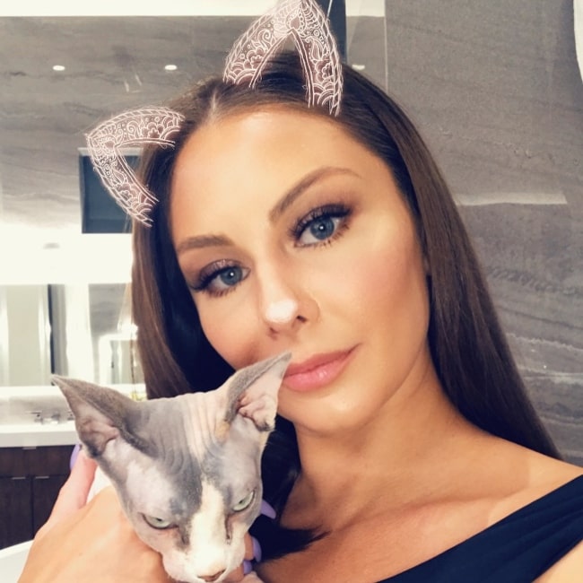 Lauren Kitt as seen in a selfie that was taken in April 2018