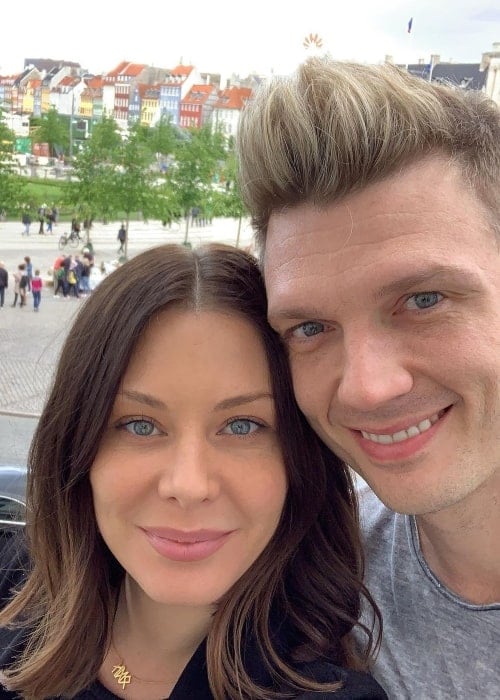 Lauren Kitt as seen in a selfie with singer Nick Carter in June 2019