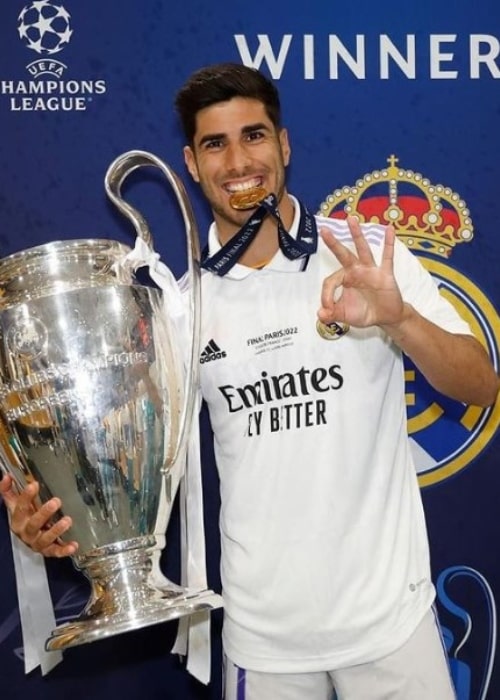 Marco Asensio as seen in an Instagram Post in May 2022