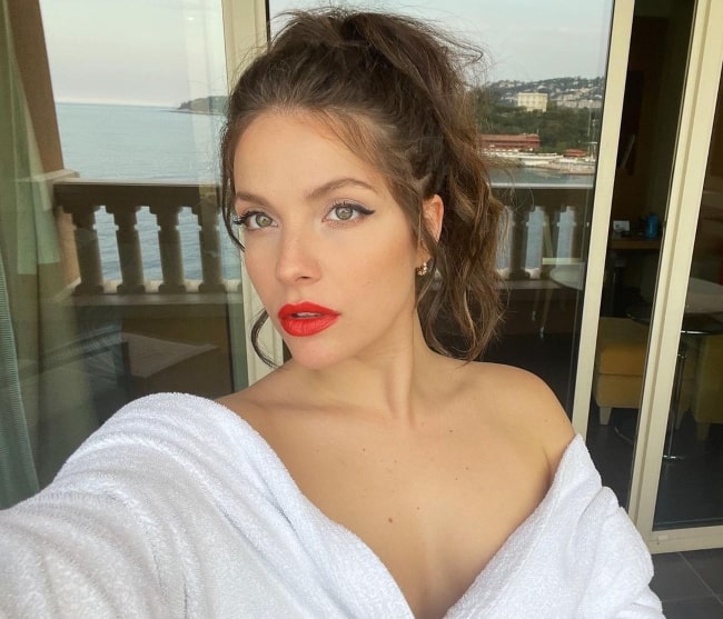 Paige Spara as seen in a selfie in Monte-Carlo, Monaco in June 2022