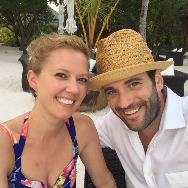 Patti Murin seen with her husband Colin on their honeymoon in 2015