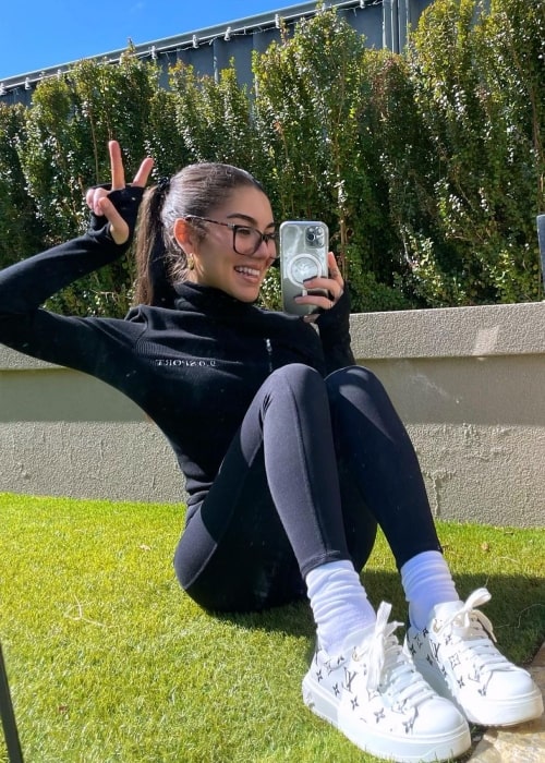 Veronica Bravo as seen in a selfie that was taken in November 2022