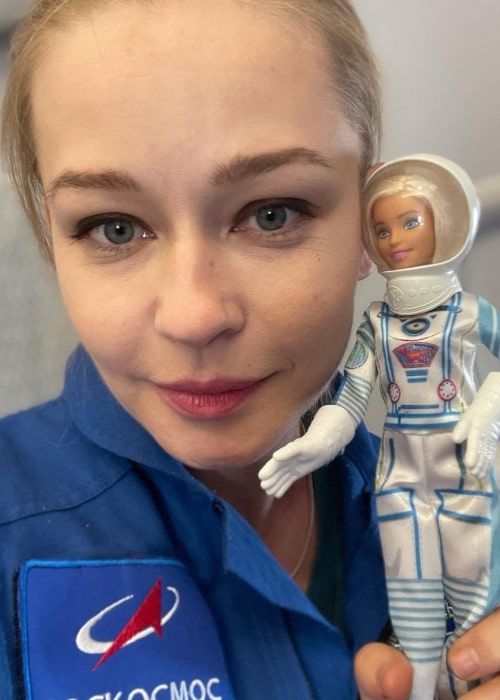 Yulia Peresild as seen in a selfie that was taken in October 2021, in Karaganda, Kazakhstan