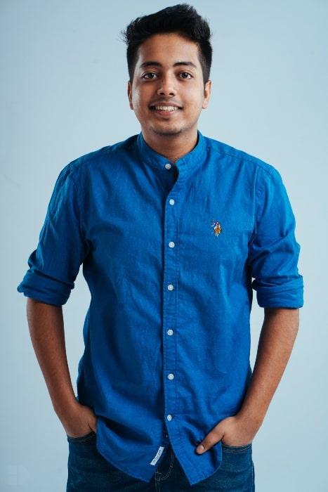 Aakash Gupta as seen while smiling for the camera in 2019