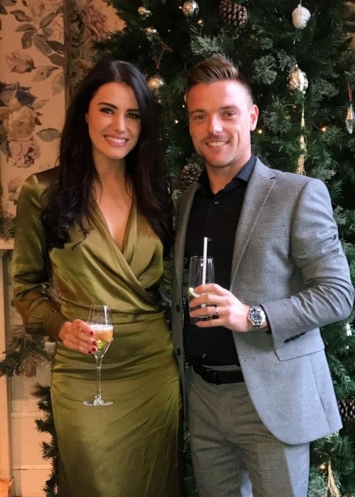 Alex Lowes as seen in a picture with wife Corinne Powell in December 2022, on their 5th anniversary