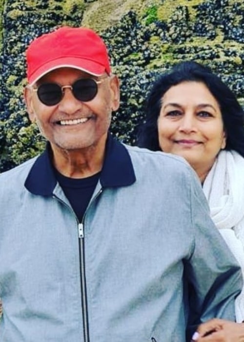 Anil Agarwal and Kiran Agarwal, as seen in July 2021