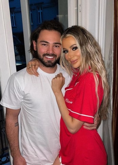 Bradley Dack and Olivia Attwood, as seen in December 2021