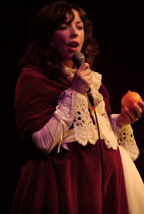 Bridget Christie as King Charles II in 2007
