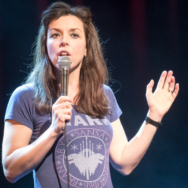 Bridget Christie as seen onstage at Crap Comedy Festival in Oslo in 2017