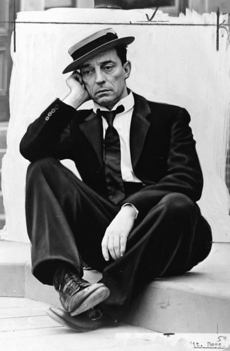 Buster Keaton in costume with his signature pork pie hat, c. 1939