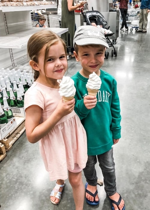 Carson Crosby as seen in a picture with his sister Claire Crosby in July 2019