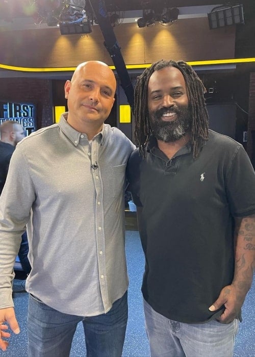 Craig Carton as seen in a picture with former football player Ricky Williams in December 2022