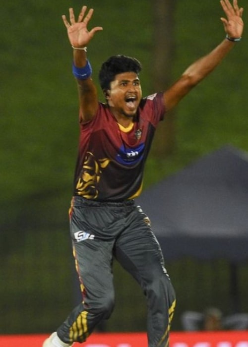 Dilshan Madushanka as seen in an Instagram Post in December 2020