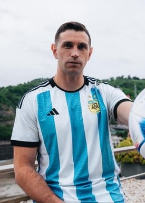 Emiliano Martínez as seen in an Instagram Post in July 2022