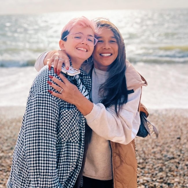 Immy Nunn as seen in a picture with her mother Louise Nunn in December 2022, in Bognor Regis