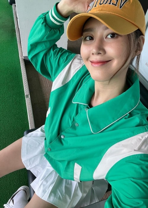 Ji So-yeon as seen in a selfie that was taken in November 2022