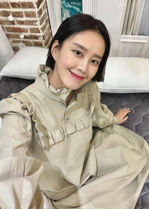 Ji So-yeon in a selfie that was taken in November 2022