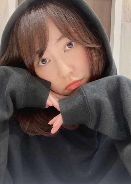 Jurina Matsui as seen in a selfie that was taken in February 2022