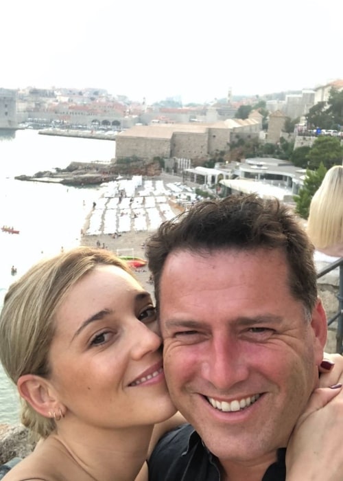 Karl Stefanovic as seen in a selfie with his wife Jasmine Yarbrough in January 2022