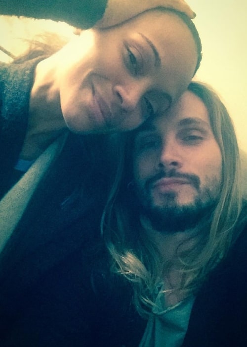 Marco Perego as seen in a selfie with his beau Zoe Saldana in February 2016