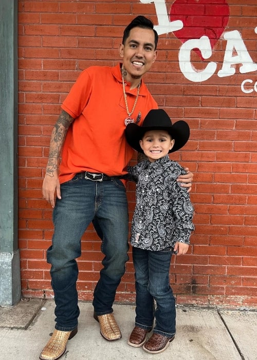 Randy Gonzalez as seen in a picture with his son Brice Gonzalez in the past