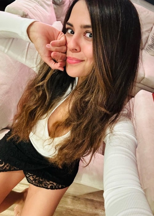 Sana Saeed as seen in a selfie that was taken in Los Angeles, California in December 2022