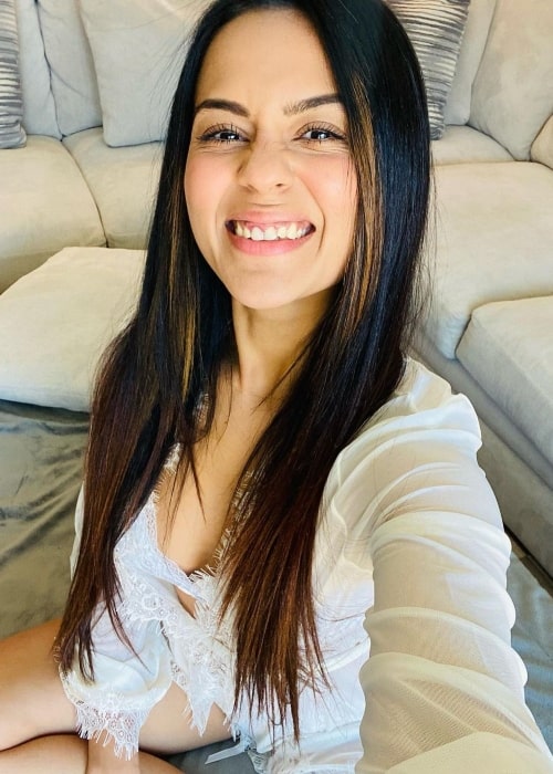 Sana Saeed as seen in a selfie that was taken in Los Angeles, California in June 2022