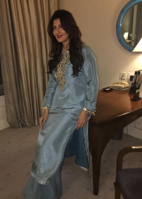 Sangeeta Bijlani as seen in a picture that was taken in Hyderabad in April 2022