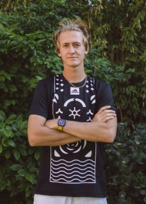 Sebastian Korda as seen in an Instagram Post in July 2022