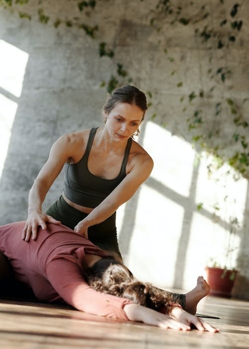 Woman Stretching Her Body