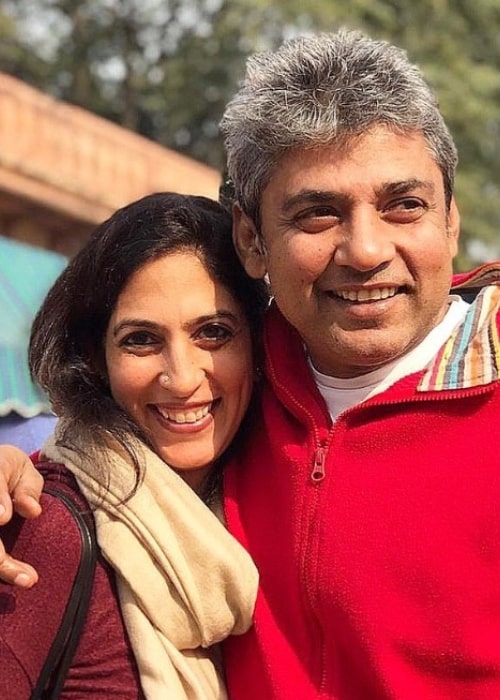 Ajay Jadeja and Aditi Jaitly, as seen in February 2020