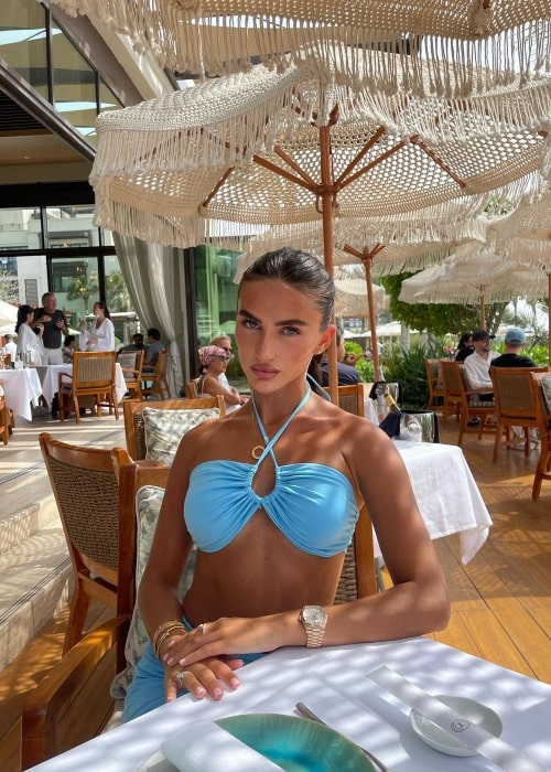 Bailey Whitty in Dubai, UAE in October 2022