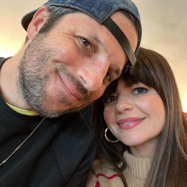 David Caspe as seen in an Instagram selfie with wife Casey Wilson in October 2022