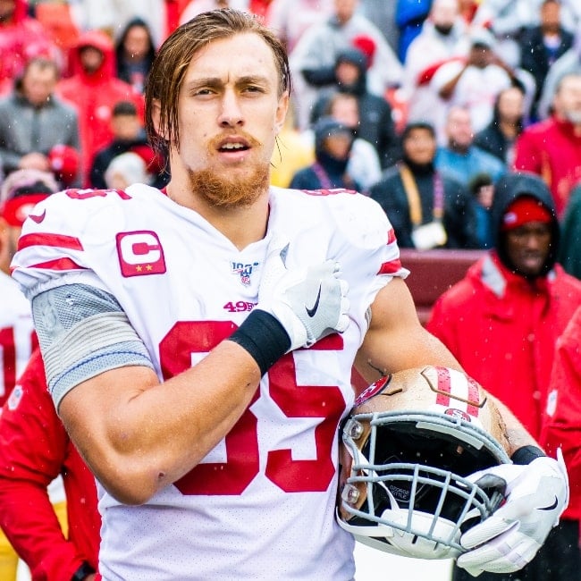 George Kittle in a picture that was taken in October 2019