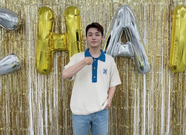 Kang Yu-chan posing for a picture in August 2022