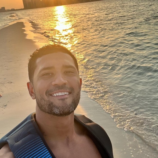 Kevin Mejia as seen in a selfie that was taken in December 2022, in Qatar