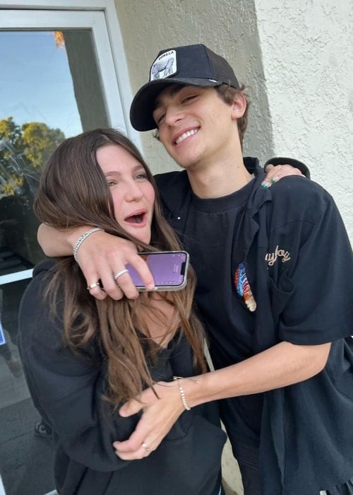 London Bleu Angel as seen in a picture with her brother Asher Angel in July 2022