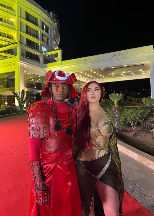 Mont Pantoja as seen in a picture with her boyfriend richboywest February 2022, at the Viña del Mar International Song Festival