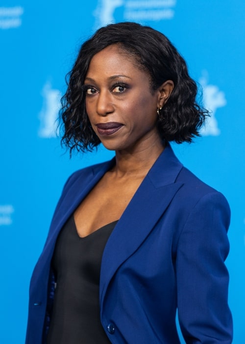 Nikki Amuka-Bird at the 72nd Berlin International Film Festival in February 2022