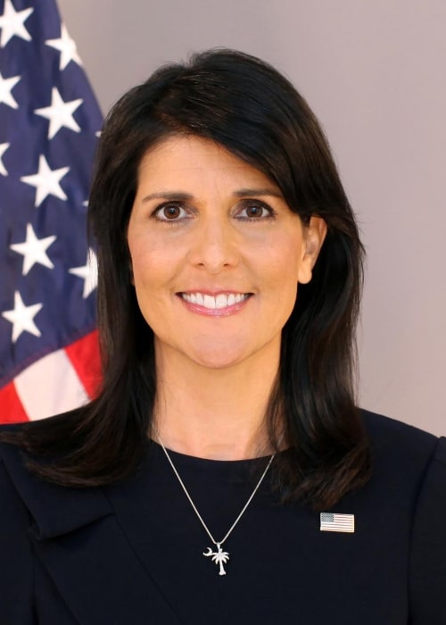 Nikki Haley as seen in a picture that was taken as the as the as the 29th United States Ambassador to the United Nations in September 2017