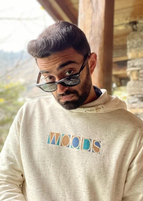 Rahul Dua posing for the camera during a vacation in Uttarakhand, India