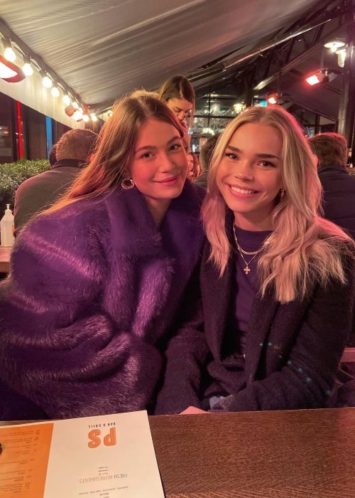 Sofie Nyvang as seen in a picture with her friend Gesa that was taken in December 2020