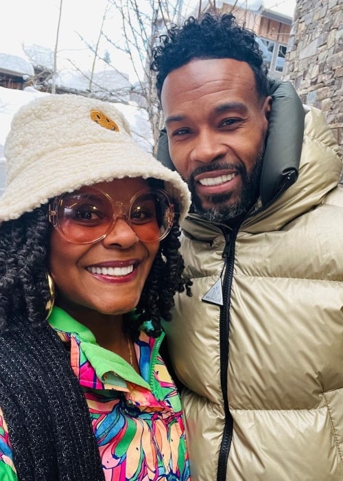 Tabitha Brown as seen in a selfie with her husband Chance Brown in January 2023