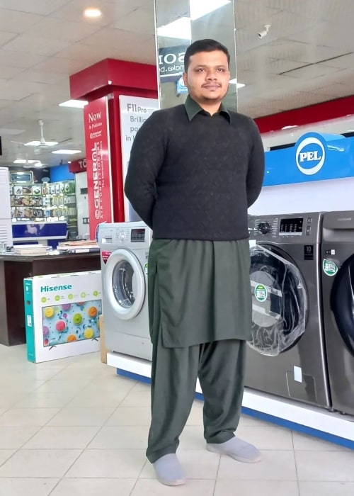 Tayyab Tahir as seen in a picture that was taken in February 2022, at Malik Brothers Electronics & Autos Kharian