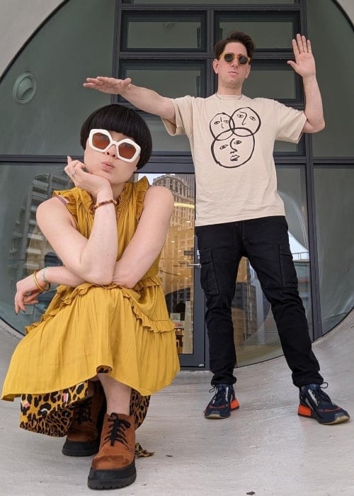 Atsuko Okatsuka and Ryan Harper Gray in Tokyo, Japan in April 2023