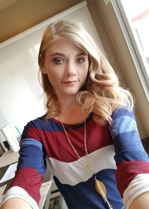 Hannah Hays as seen in a selfie that was taken in March 2019