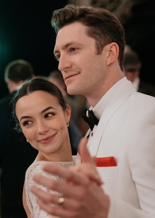 John Vaughn as seen in a picture with his lovely wife Vanessa Merrell in a picture taken on their wedding on February 27, 2023